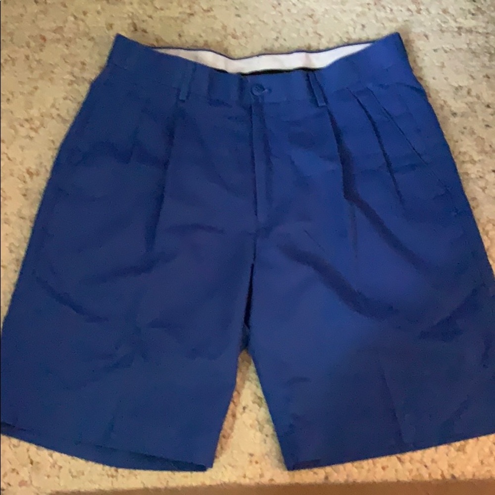 Blue Golf Shorts (pleated)